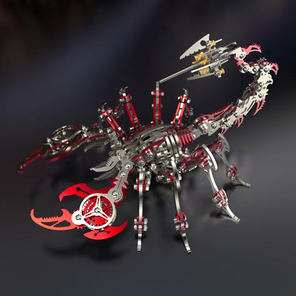 3D Metal Puzzle for Adults, Mechanical Scorpion Insect Model Kit, DIY Metal Building Puzzle Set, Assembly Toy Gift for Men Boys