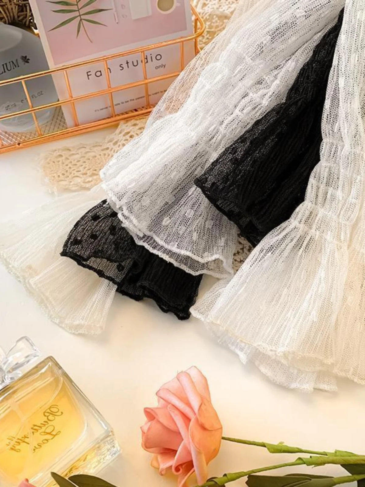 Women's Lace Base Shirt Long Sleeve High Collar Mesh Top 2023 Autumn Fashion Transparent Thin Film Inner Wear Versatile Slim Fit