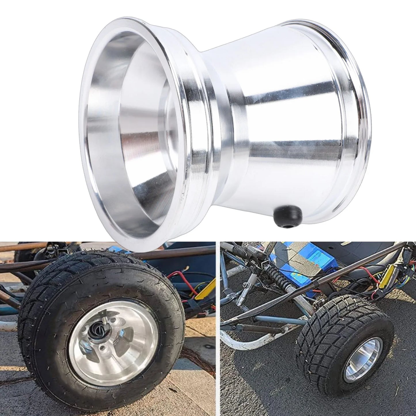 Go Kart Wheel Rim 10X4.50-5 Inch High Strength Aluminum Alloy 125mm Center Bore ATV UTV Wheel Rim for Off Road Vehicle
