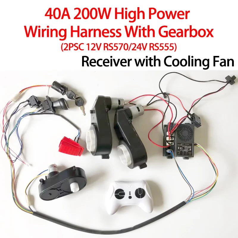 Children's Electric Car Harness With Fan Cooling,Children's Ride On Car Replacement Parts