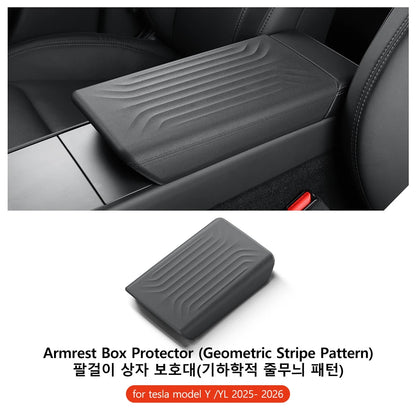 YZ  For Tesla Model Y YL Juniper Model 3 Highland TPE Armrest Cover Soft Case Center Arm Rest Pad Anti-scratch 2026 Accessories