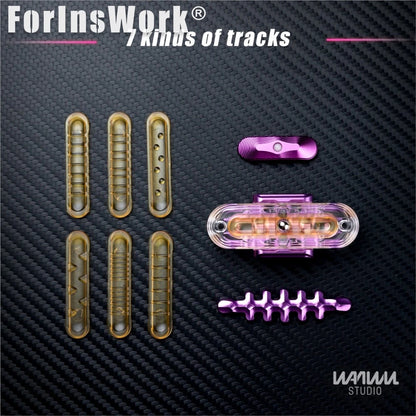 WANWU EDC EXOSKELETON 2.0 PMMA Aluminum Exoskeleton Mechanical Magnetic Sliders Accessories Stress Relief Toy