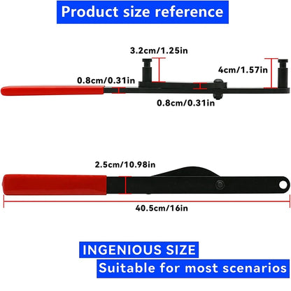 Universal Camshaft Pulley Holder Car Hand Tool Cam Sprocket Holding Tool for 3/4in-7.5in Sprocket Hole Separation
