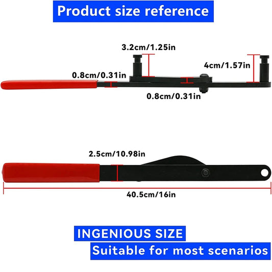 Universal Camshaft Pulley Holder Car Hand Tool Cam Sprocket Holding Tool for 3/4in-7.5in Sprocket Hole Separation