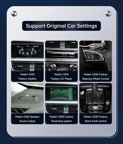 8.9 Inch 12.3"" Multimedia Display Touch Screen For Audi A4 S4 2009-2015 Airplay Miracast Function Wireless Carplay Android Auto