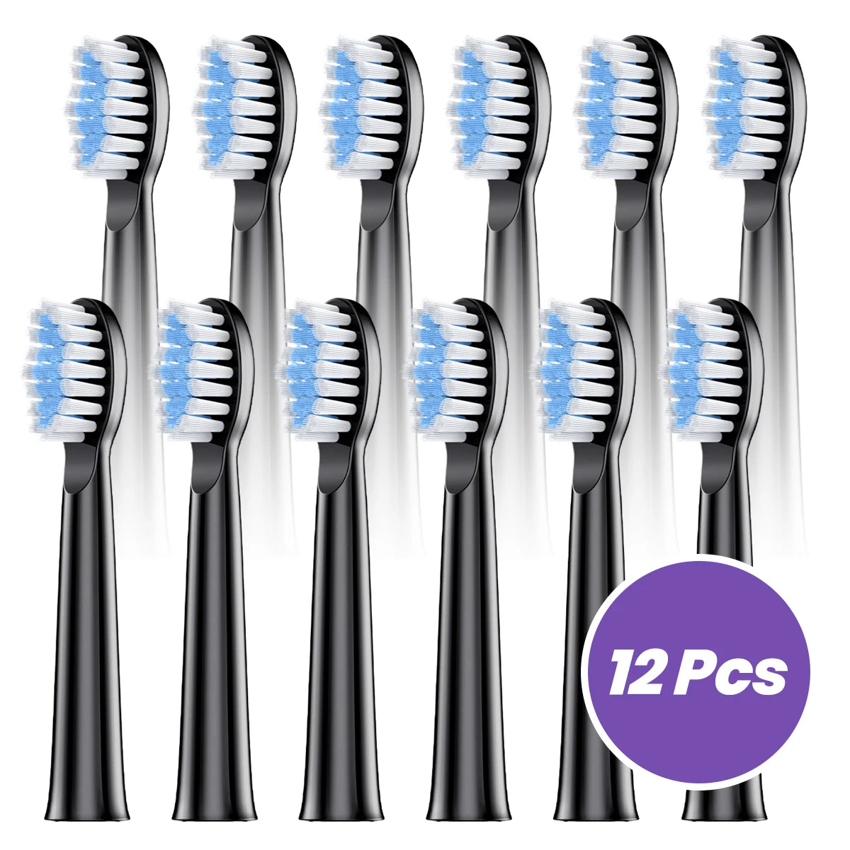 Dr.Yadent Replacement Brush Head for YD07 Sonic Electric Toothbrush Soft Bristle 4/8/12/18 Pcs Supply Valued Pack for Adult