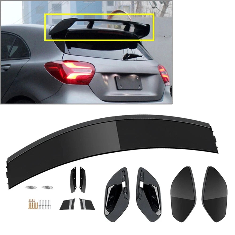 For Mercedes Benz A Class W176 W177 2013-2022 A180 A200 A250 A260 A45 Rear Roof Spoiler Tail Wing Glossy Black Rear Trunk Wing