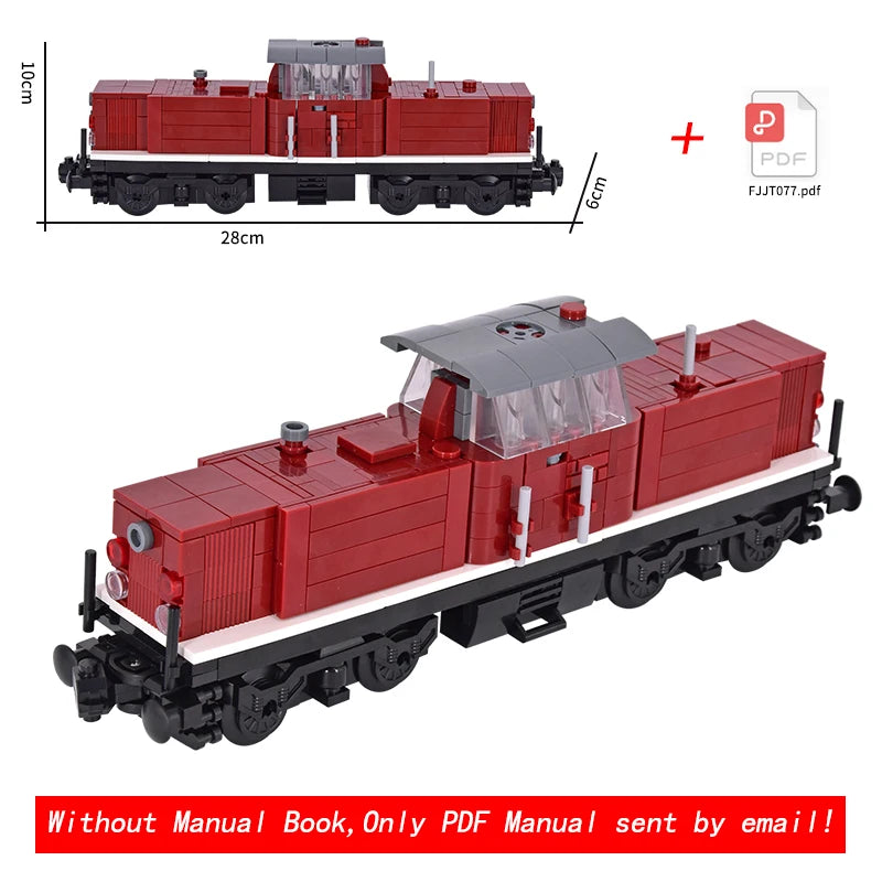 26cm Retro Double-Deck Passenger Train Car Building Blocks Model Green Gray Classic Train Display Toy for Hobbyists
