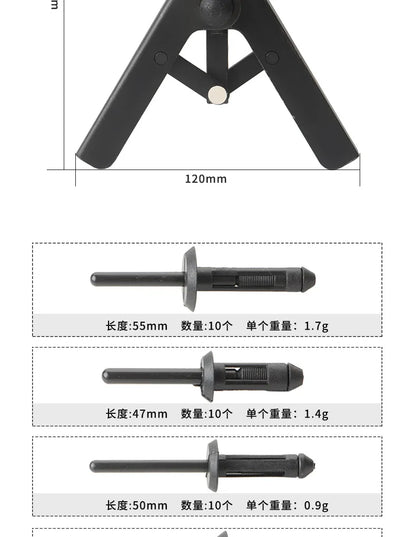 41pcs Set Plastic Rivet Gun Quick Riveter Machine Plastic Rivet Puller Poly Riveting Tool For Mercedes Benz BMW