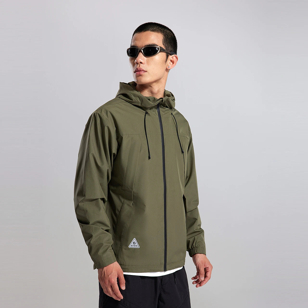 Metersbonwe Men's Windproof Warm Jacket Light Rain Proof Coat New Commuter Hooded Jackets Mesh Lining Male Fall Winter Outerwear
