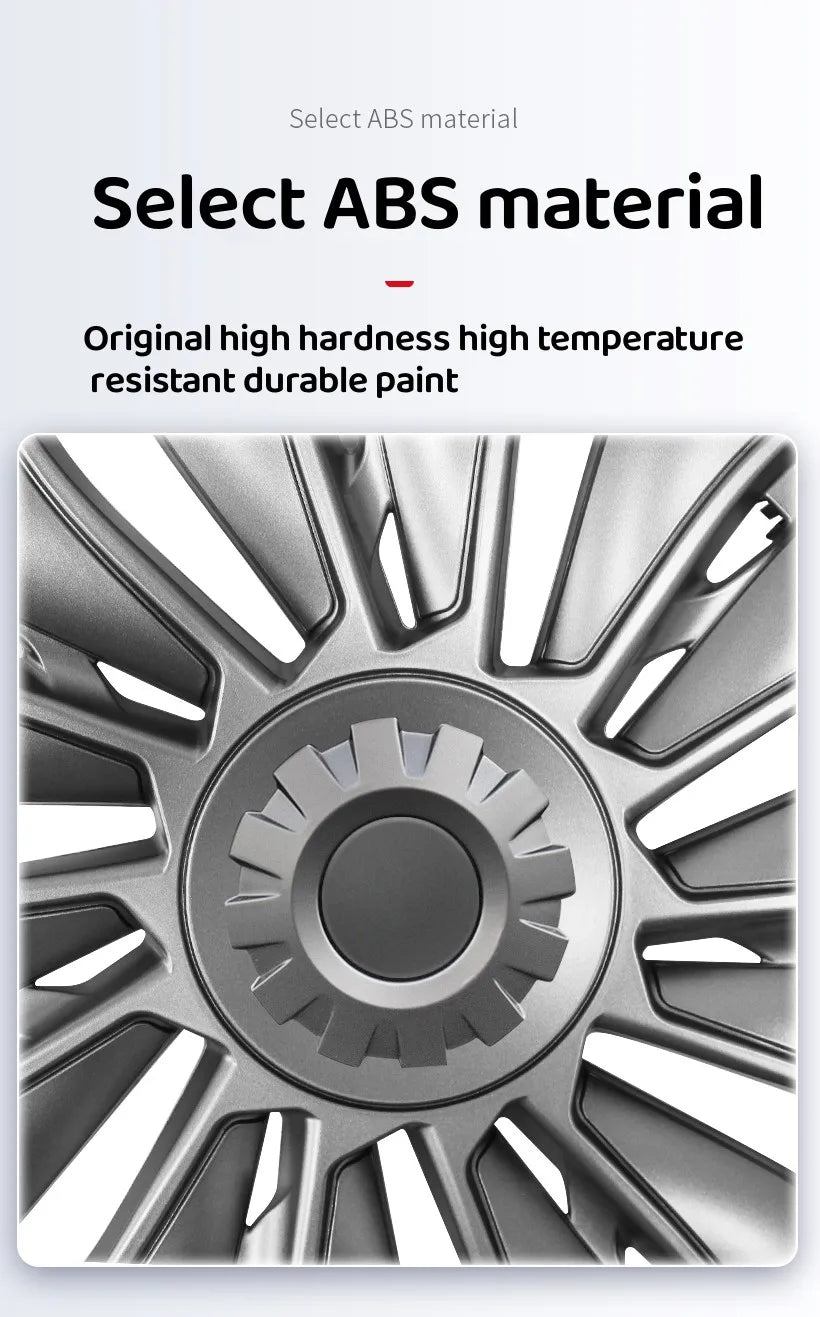 4PCS 19 Inch Hub Cap for Tesla Model Y 2024  Performance Replacement Wheel Hubcap Right&Left Wheel Cap Full Rim Cover Accessorie
