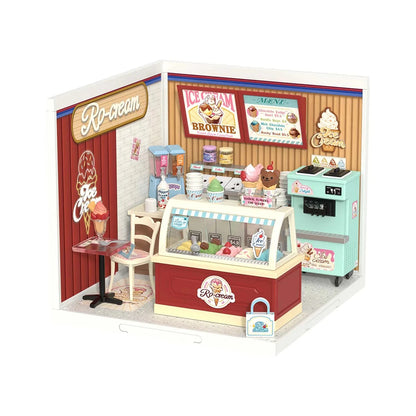 Robotime Rolife 3D Puzzle Model Super Store Series Lovely Pink Bedroom Plastic DIY Miniature House Kit Building Blocks Kits