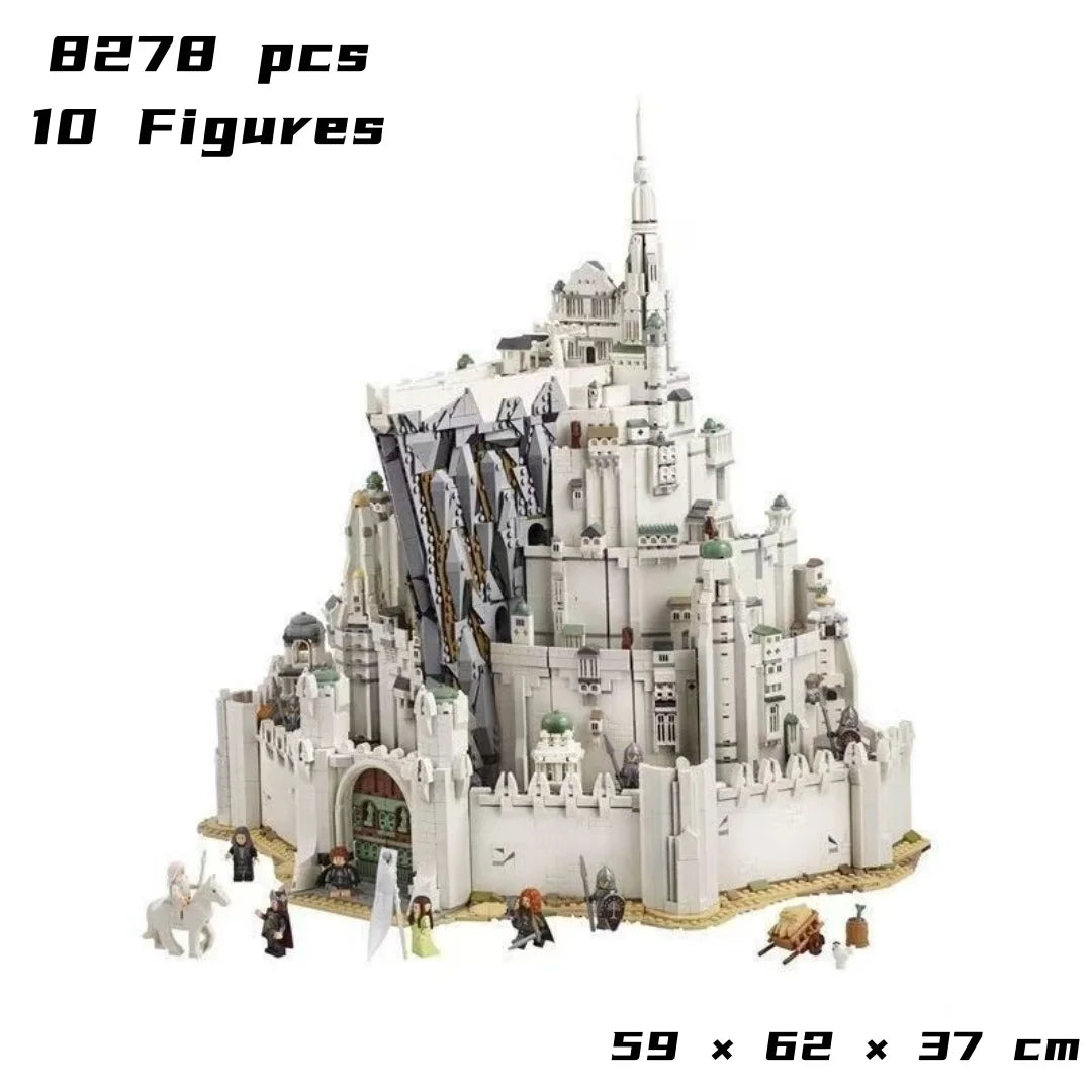 Cheapest 8278pcs Bricks The City Minas Tirith Capital Gifts for Adults Building Blocks Educational Kit Dispaly Model for Adults