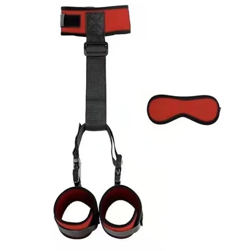 7 Piece Adult Bdsm Bed Erotic Products Women Couples Handcuffs Bandage Set SM Restraint Wrist And Ankle Cuff Sex Toys Sex Swing