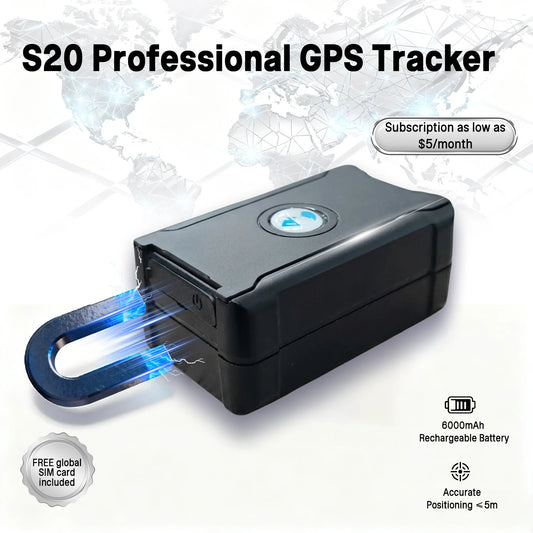 4G＋2G GPS Tracker 6000mAh | 90 Days Long Standby | Real-time Location & Geo-Fence | $5/Month Subscription