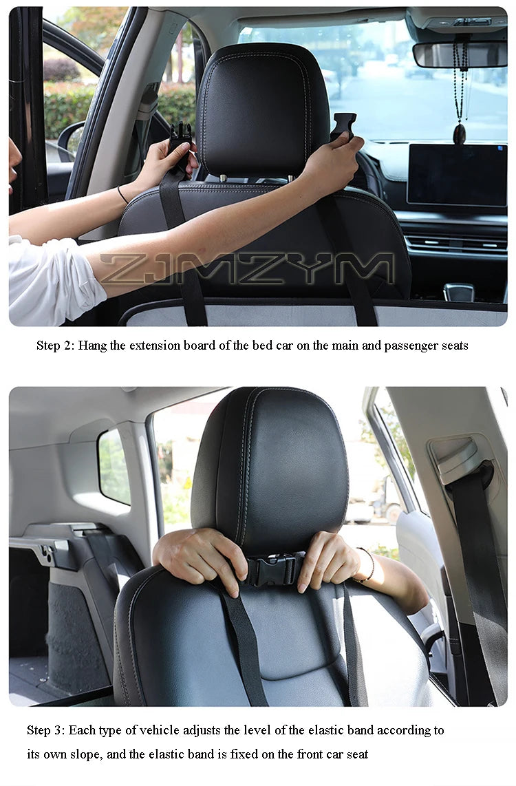 Car Travel Bed SUV Rear Seat Sleeping Mat Non-Inflatable Camping Mattress Extension Board With Special Head Block Folding Pad