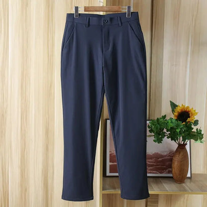 Graphene Self-Heating Goose down Thermal Padded Pants Winter Warm Storage Heat Straight Leg Long Trousers Fashion Urban Casual
