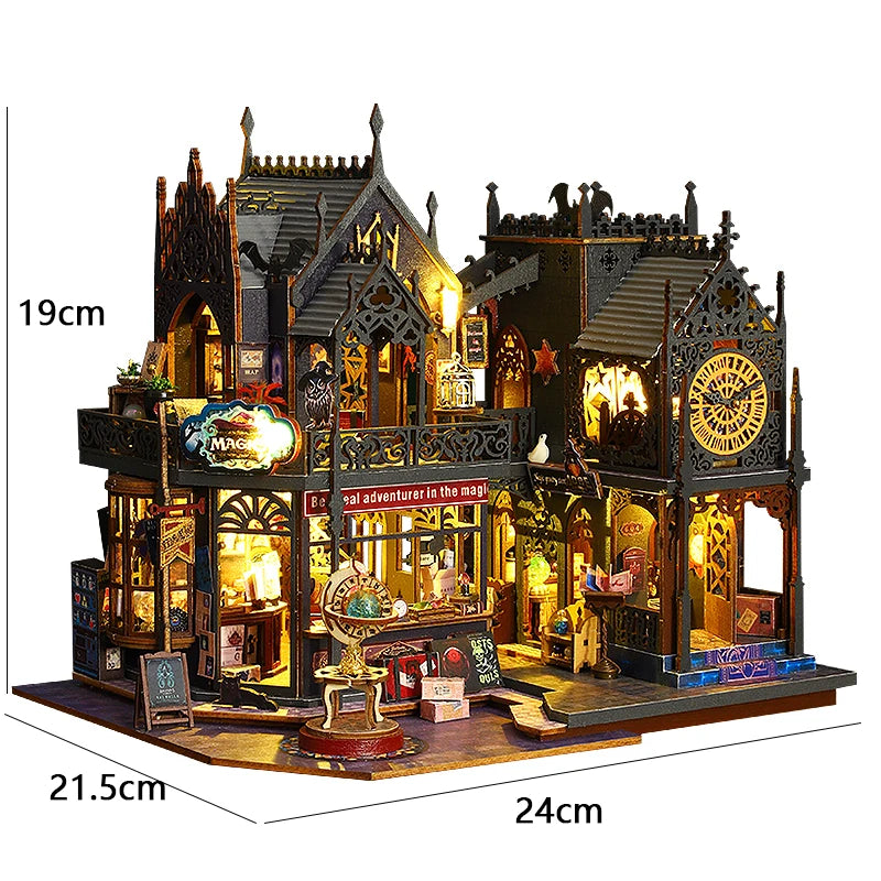 DIY Miniature Doll House Wooden Case 3D Puzzle Model Making Room Toys Home Bedroom Decor With Furniture DollHouses