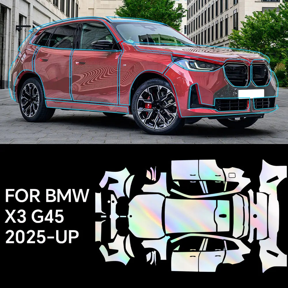 For BMW X3 G45 Sport 30 2025 Full Vehicle Clear Bra PPF Paint Protection Film 9Mil TPU Transparent Anti Scratch Car Wrap Film