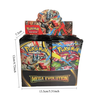 2026 New Pokemon Cards 9+1 Per Pack TCG Mega Evolution Phantasmal Flames Booster Box, English Trading Card Game Collection Set