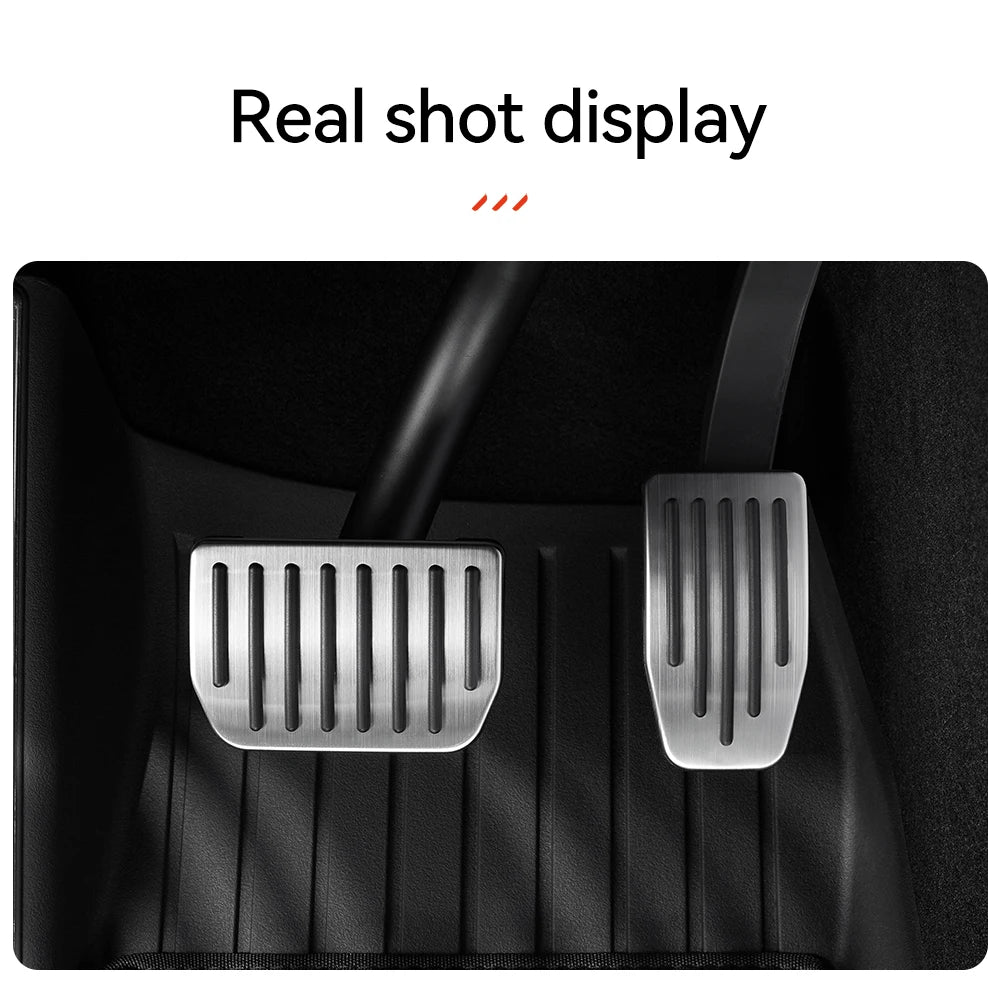 YZ For Tesla Model 3 Y/YL Highland Juniper 2019-2026 Foot Pedals Cover Accessories Snap-fit Car Alloy Accelerator Brake Pedal
