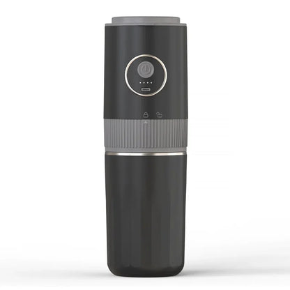 2-in-1 Portable Wireless Outdoor Camping Coffee Machine - Bean Grinding & Hand Brewing Portable Coffee Maker