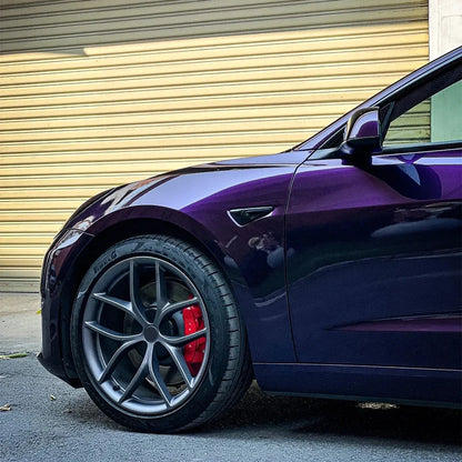 Metallic Midnight Purple Car Sticker Color Change Vinyl Film PET Bubble Free Wrapping Car Accessories Auto Self Adhesive Decals