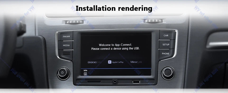 Noname 5GD035280B MIB Carplay Car Radio for VW Golf MK7 MK7.5 Passat B8 Sportvan Tiguan Bluetooth 6.5 inch Android Auto Player