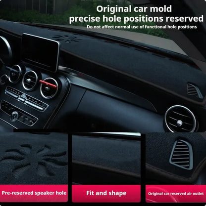 Car Dashboard Cover Avoid Light Anti-UV Pad Sun Shade Mat Non-Slip Carpets For Toyota Corolla E210 2019 2020 2021 2022 2023 2024
