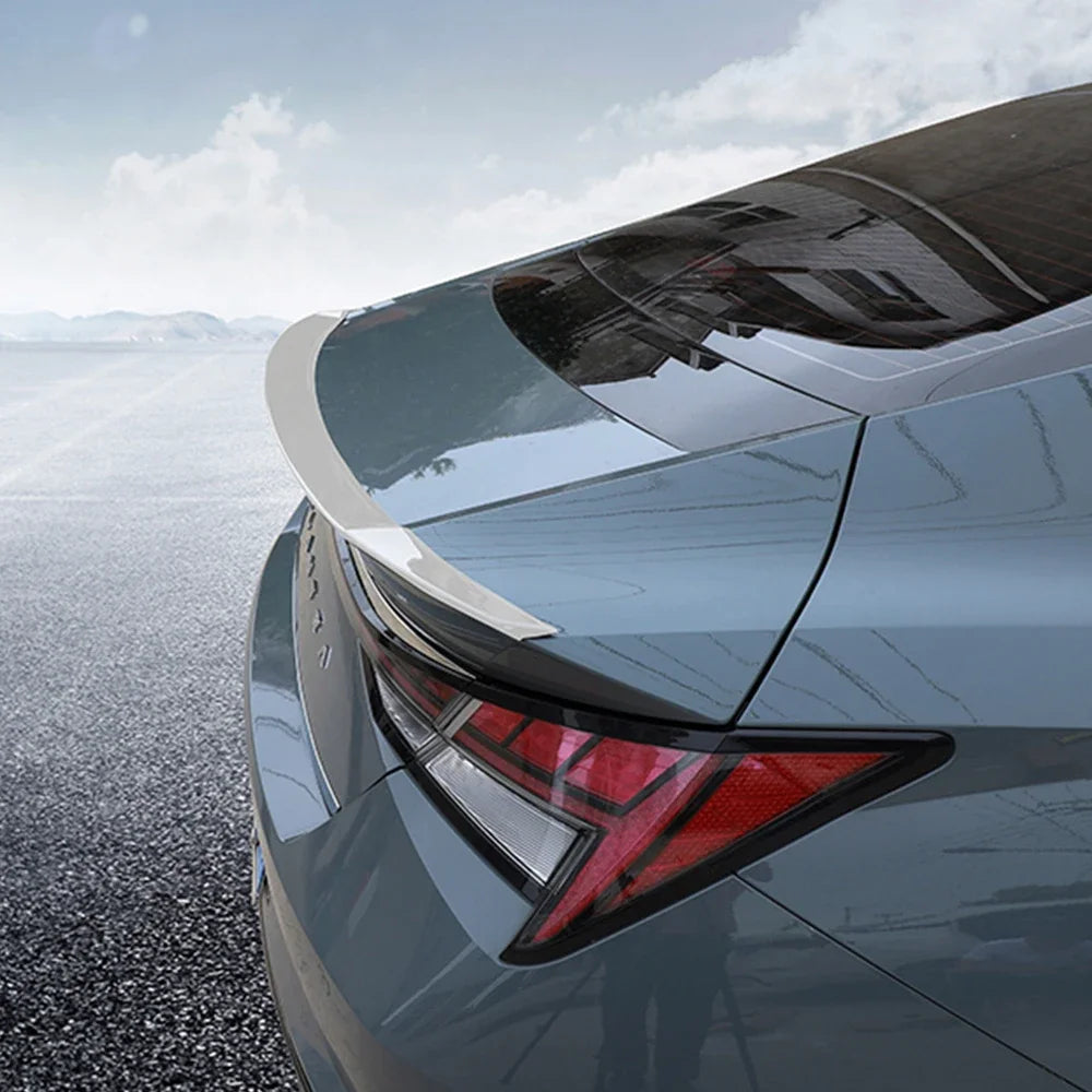 Rear Trunk Wing Spoiler Tail Fin for Hyundai Elantra CN7 2021 2022 Body Kit Tail Wings Fixed Wind Spoiler Cars Accessories