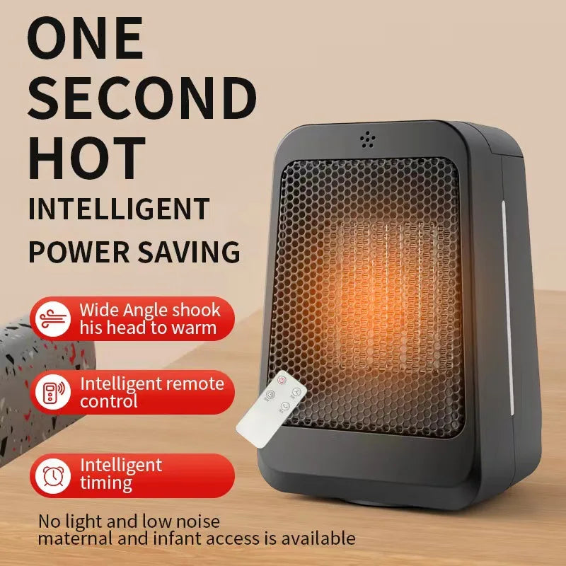 Portable Heater Dual-purpose Electric Heater With Remote Control And Timing For Home Use