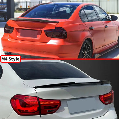 For BMW 3 Series F30 F31 2013-2018 Rear Spoiler Lip Wing Gloss Black Carbon Fiber 335i 328i 330i 340i
