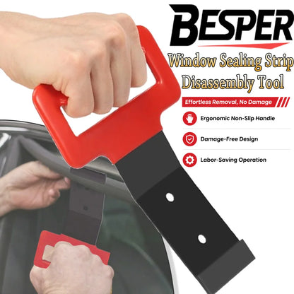 Portable Automotive Window Belt Molding Removal Tool Soft Non-slip Grip Handle Car Trim Molding Disassembly Hand Tool