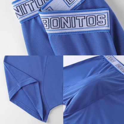 5pieces Men's Panties Sexy Medium Long Mens Underpants Letter Boxers Underwear For Men Polyester Boxer Shorts