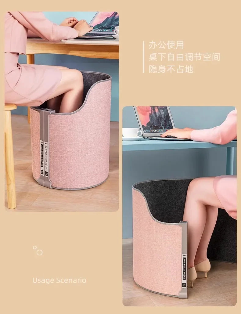 220V Electric Foot Warmer Under Desk Heating Pad for Office Winter Warmth Leg Heating Blanket CDB