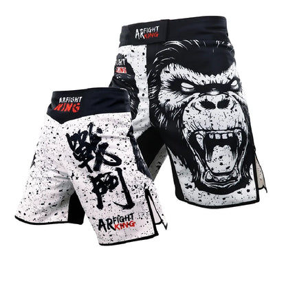 Fighter Jujitsu Sports 5-point Length Shorts Gym Jujitsu Taekwondo Thai Boxing Shorts Fighter Dress MMA Boxing Pants Size XXS-XL