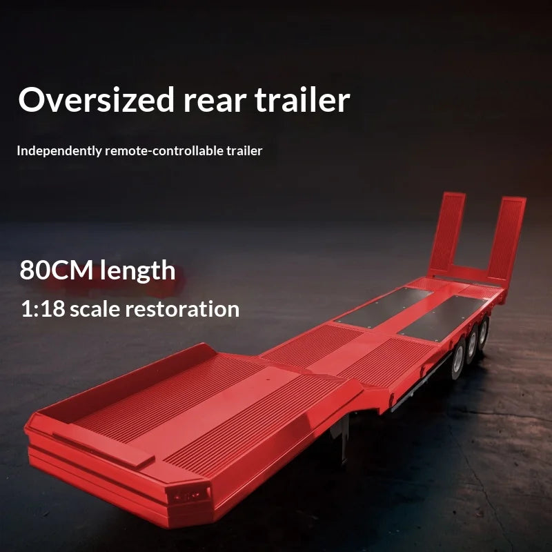 2026 New Huina 1509 RC Truck & 1502 Trailer Full Scale Alloy Remote Control Construction Vehicle Toy for  Collection