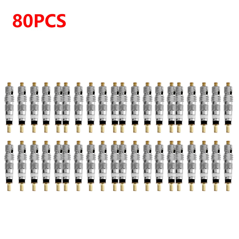 5-1000Pcs Detachable Presta Bicycle Valve Core Replacement Brass CNC FV MTB Road Bike Tire Tubes Service Parts Repair Tools