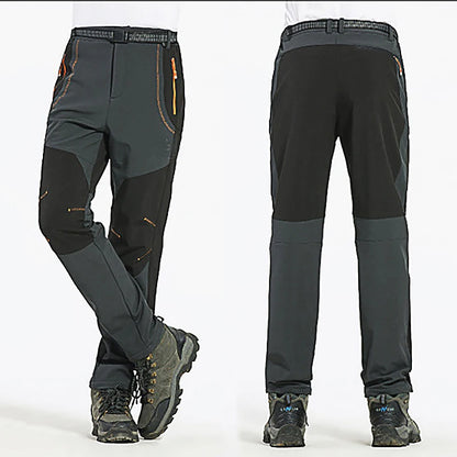 2024 Winter Fleece Hiking Pants Thick Warm Waterproof Trousers Windproof Outdoor Soft Shell Trousers Trekking Camping Ski Pants