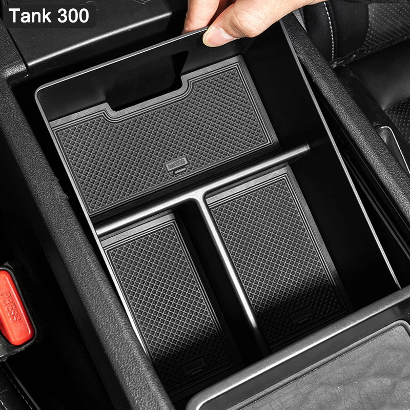 For Great Wall Tank 300 Hybrid TANK 300 Armrest Box Storage Box Partition Storage Box Modification Special Car Interior Supplies