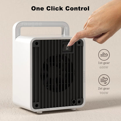 Portable Fast Heating Small Space Heater Tabletop Fireplace Desk Room Heater For Office Home