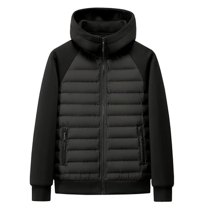 High-quality, Fashionable and Stylish Winter New 90 White Duck Down Hooded Light and Thin Spliced Down Jacket for Both Men and W