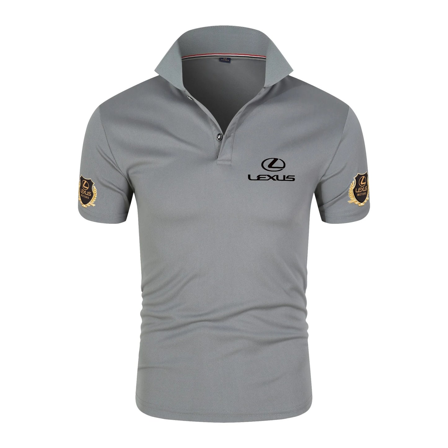 Lexus chiffon fabric lapel polo shirt, F1 racing Toyota team, 4S store fan customization, men's casual T-shirt
