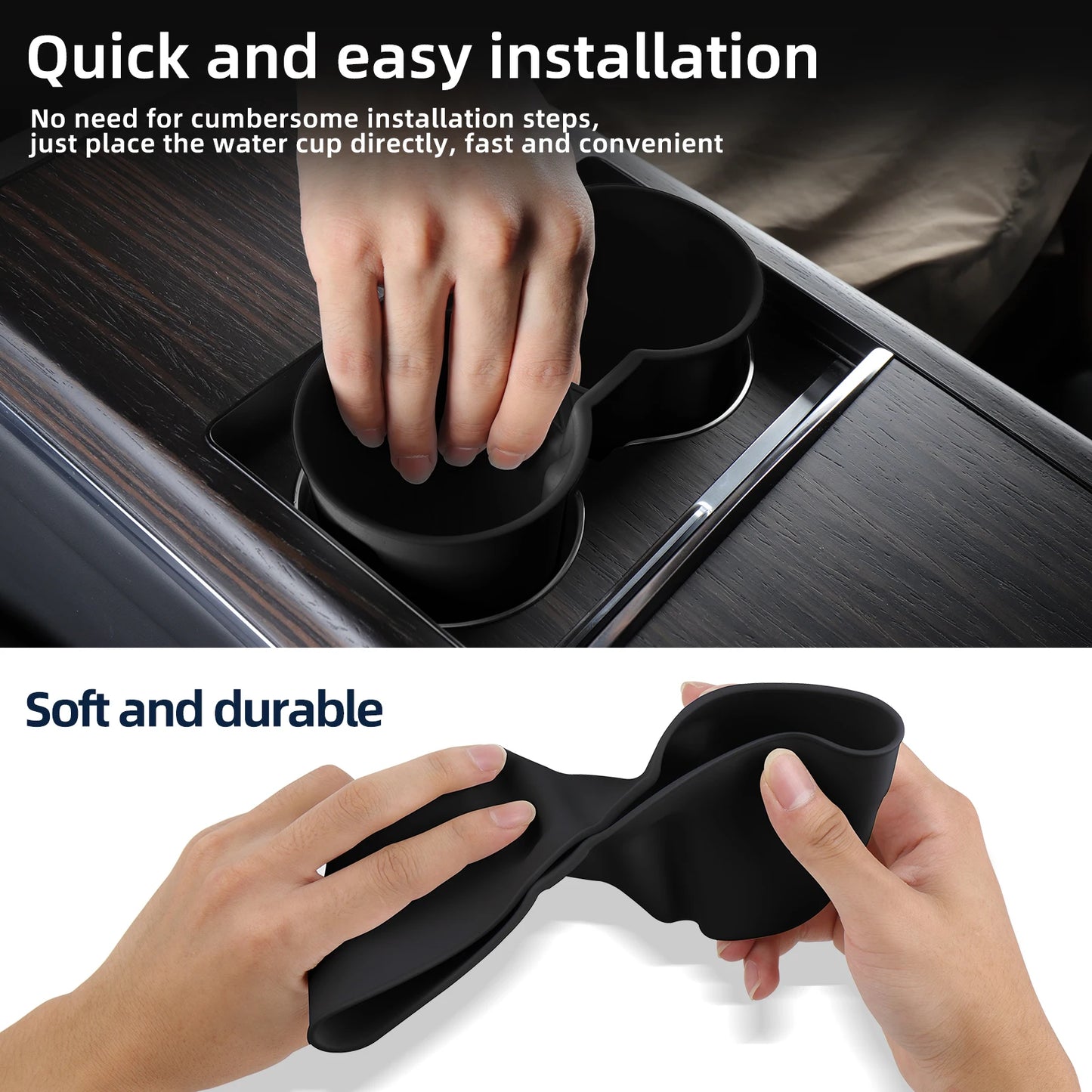 for Tesla Model X Car Under Seat Storage Box Center Console Wireless Charging Pad Armrest Storage Pad Organizer Tray Accessories