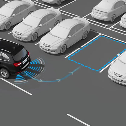 Car Auto Parktronic Reverse Backup Radar With 4 Parking Sensors Kit Buzzer Sound Alarm Detector System Rear No Display Monitor