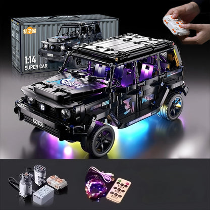 Building Block Sports Car 1:14 RC Toy Car, Building Block Toy Birthday Gift, Sports Car Model, Children's DIY Gift