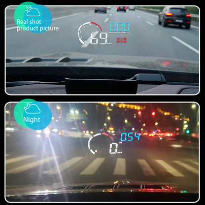 Car M10 Hud Display OBD2 HUD Head Up Display Km/H Speedometer Windshield Projection Overspeed Warning Digital On Board Computer