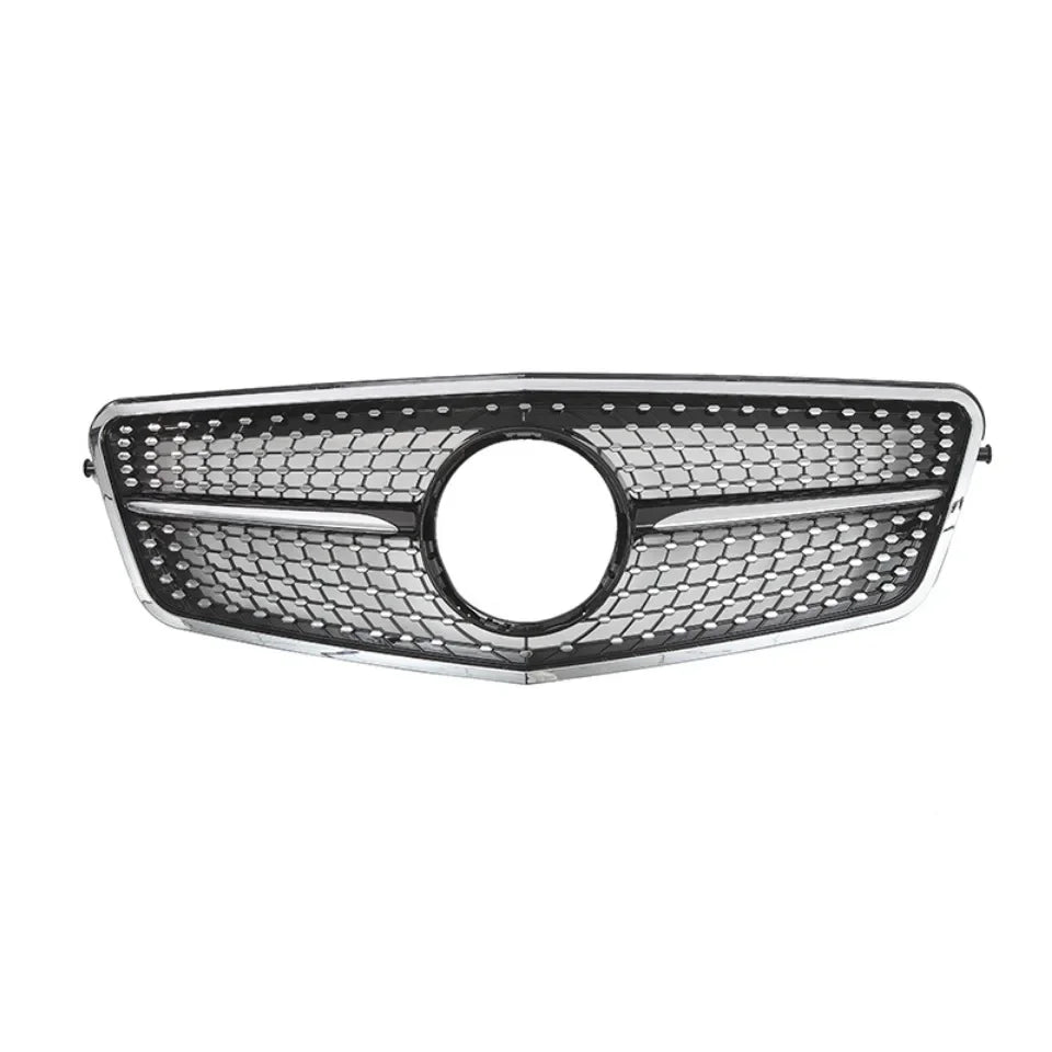 XVIP Chrome Black Diamonds Style Front Racing Grille For Mercedes Benz E-Class W212 E250 E300 E350 E500 2010-2013 Bumper Grilles