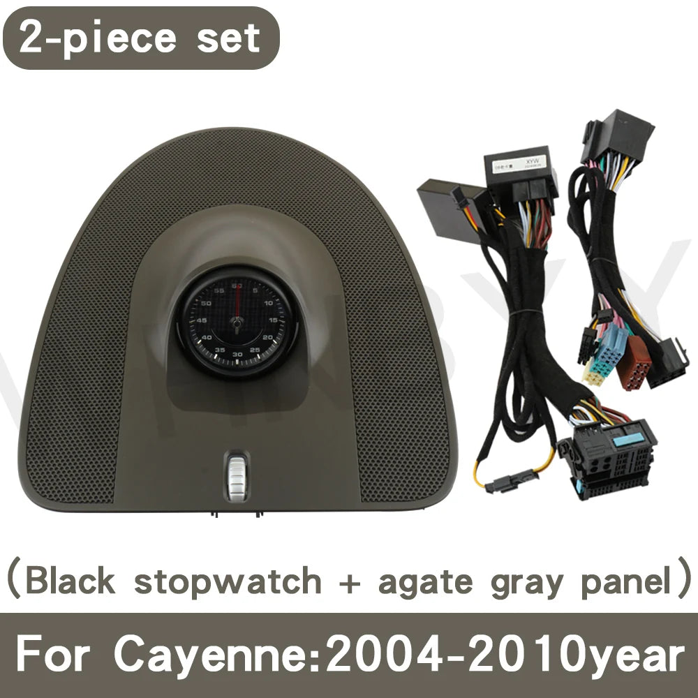 For Porsche stopwatch 2004-2010 Cayenne 955 stopwatch clock dashboard modification compass instrument panel interior accessories