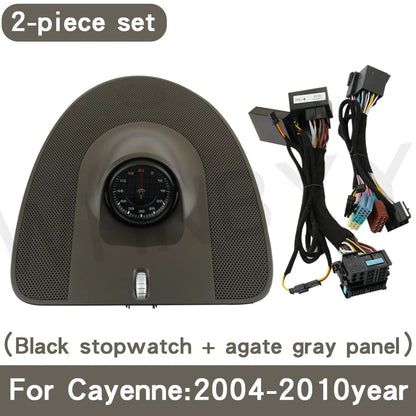 For Porsche stopwatch 2004-2010 Cayenne 955 stopwatch clock dashboard modification compass instrument panel interior accessories